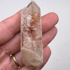 Pink Dreamsicle Lemurian Quartz Crystal